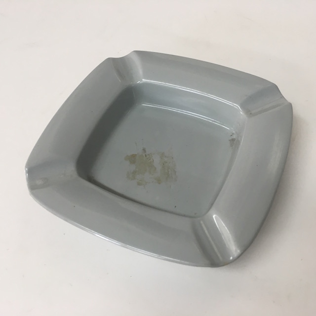 ASHTRAY, Grey Plastic Cafe Bar Style